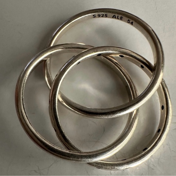 New Pandora Entwined Loop Band Ring 54 - Picture 2 of 7